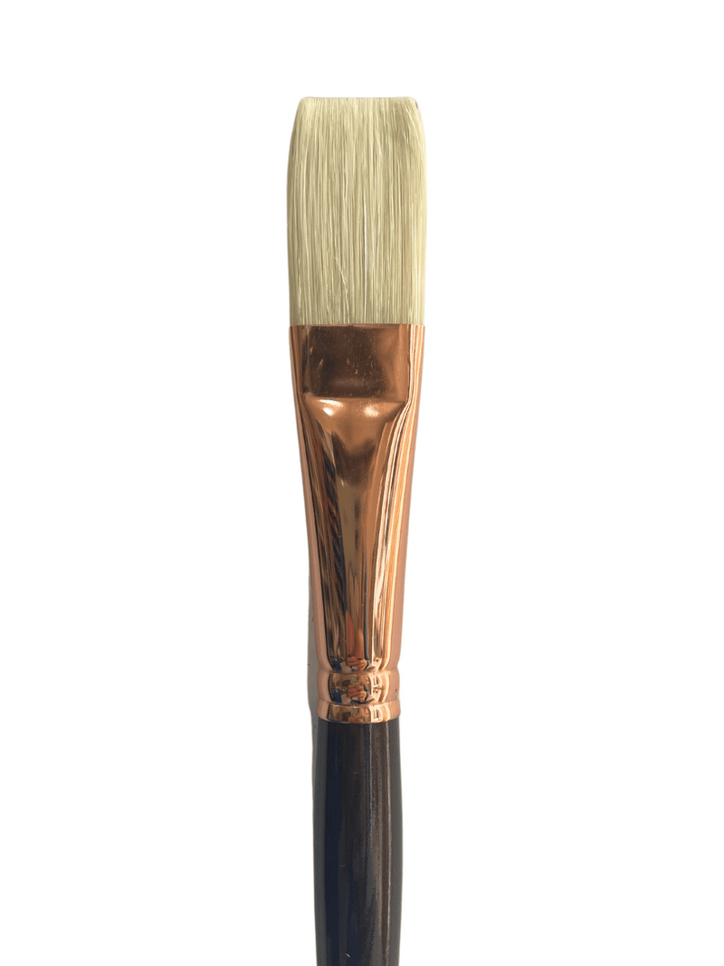 Das S1180 Hog & Taklon Flat Long Handle Brushes