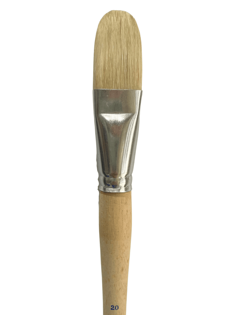 Das S150 Hog Bristle Long Handle Filbert Brushes