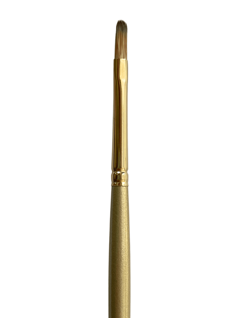 Das S2100 Imitation Synthetic Mongoose Filbert Long Handle Brushes