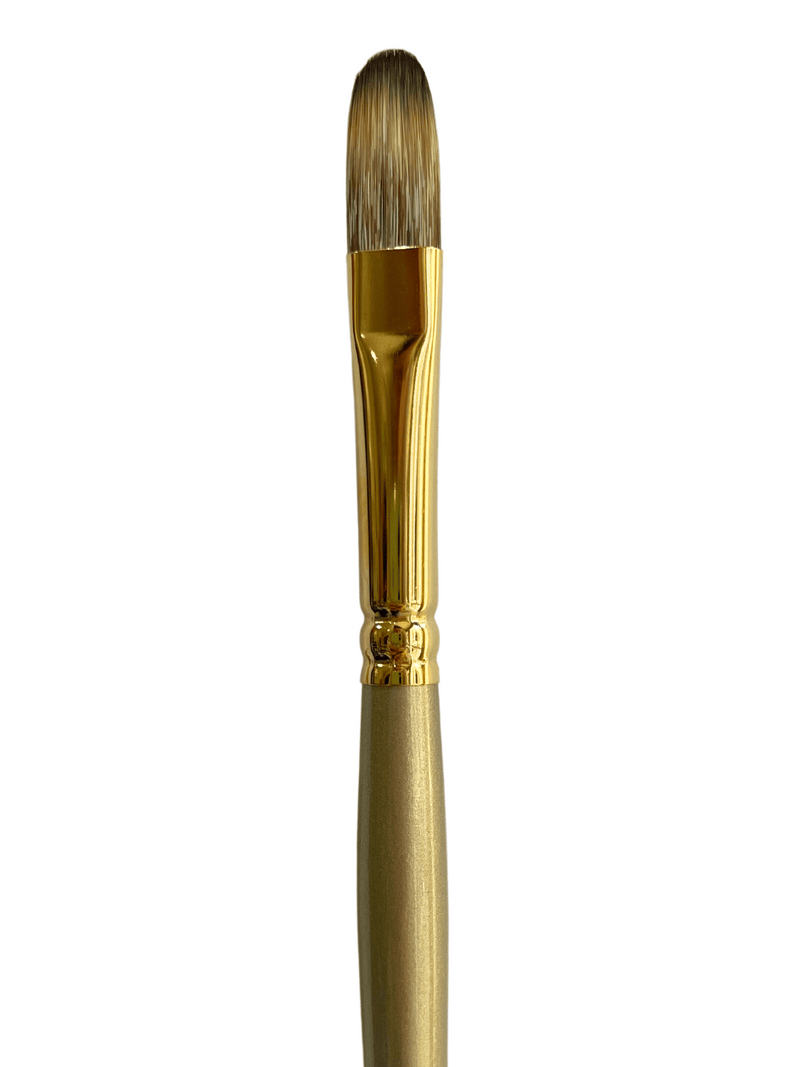 Das S2100 Imitation Synthetic Mongoose Filbert Long Handle Brushes