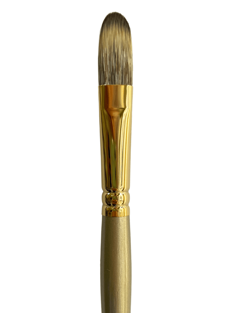 Das S2100 Imitation Synthetic Mongoose Filbert Long Handle Brushes