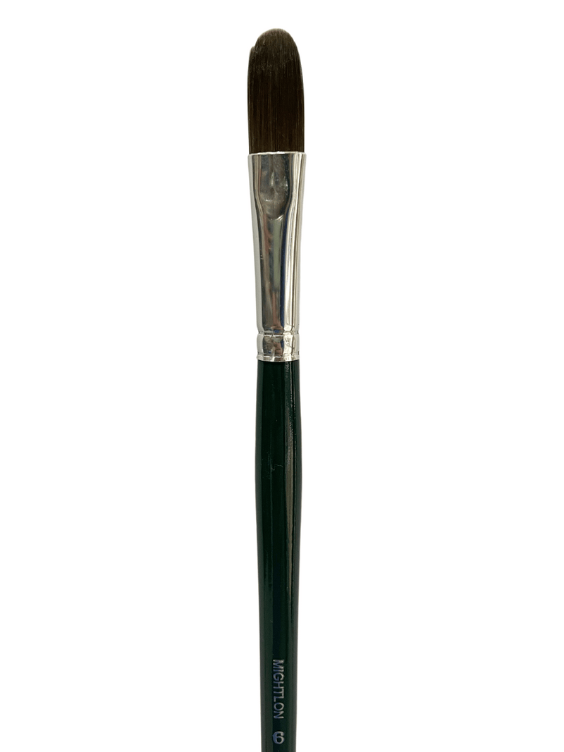 Das S6400 Mightlon Synthetic Filbert Long Handle Brushes