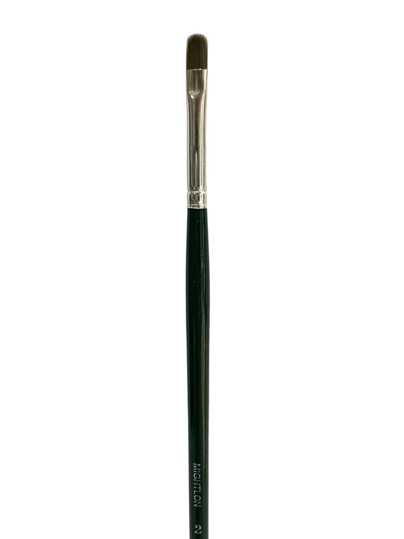 Das S6400 Mightlon Synthetic Square Filbert Long Handle Brushes