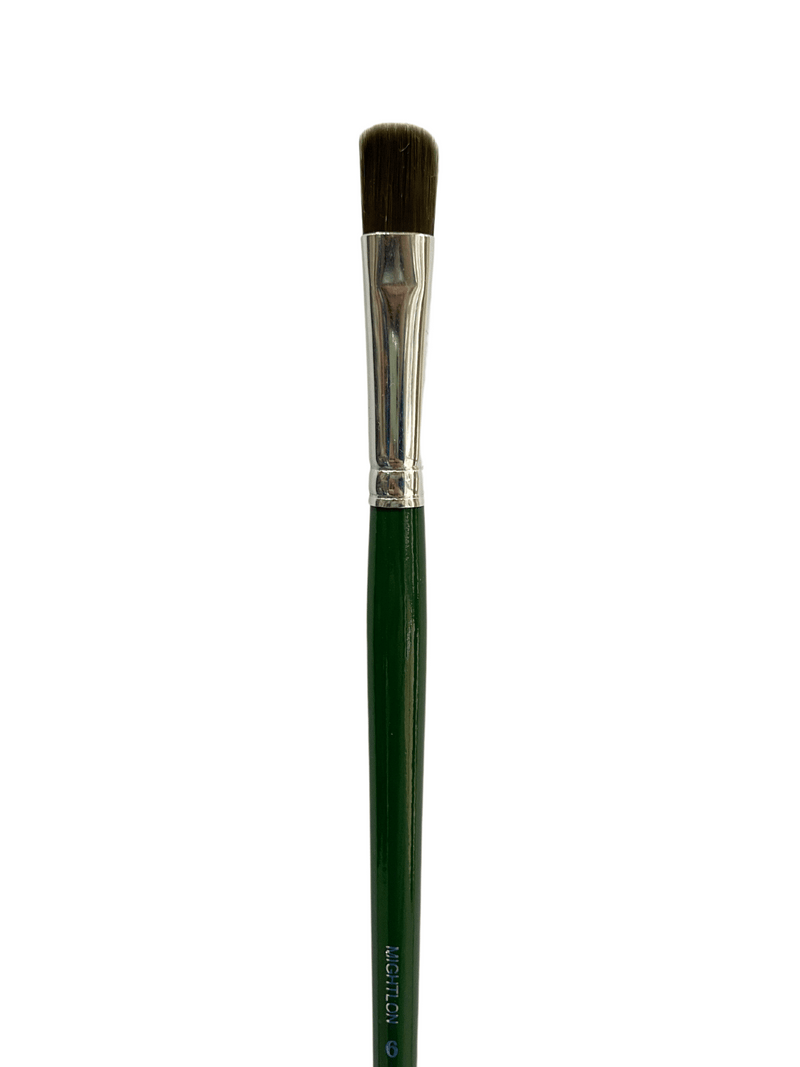 Das S6400 Mightlon Synthetic Square Filbert Long Handle Brushes