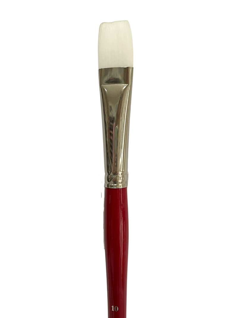 Das S9501 White Taklon Bright Long Handle Brushes