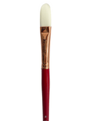 Das S9501 White Taklon Filbert Long Handle Brushes