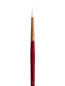 Das S9501 White Taklon Round Long Handle Brushes