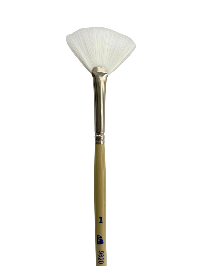 Das S9620 White Taklon Fan Art Paint Brush