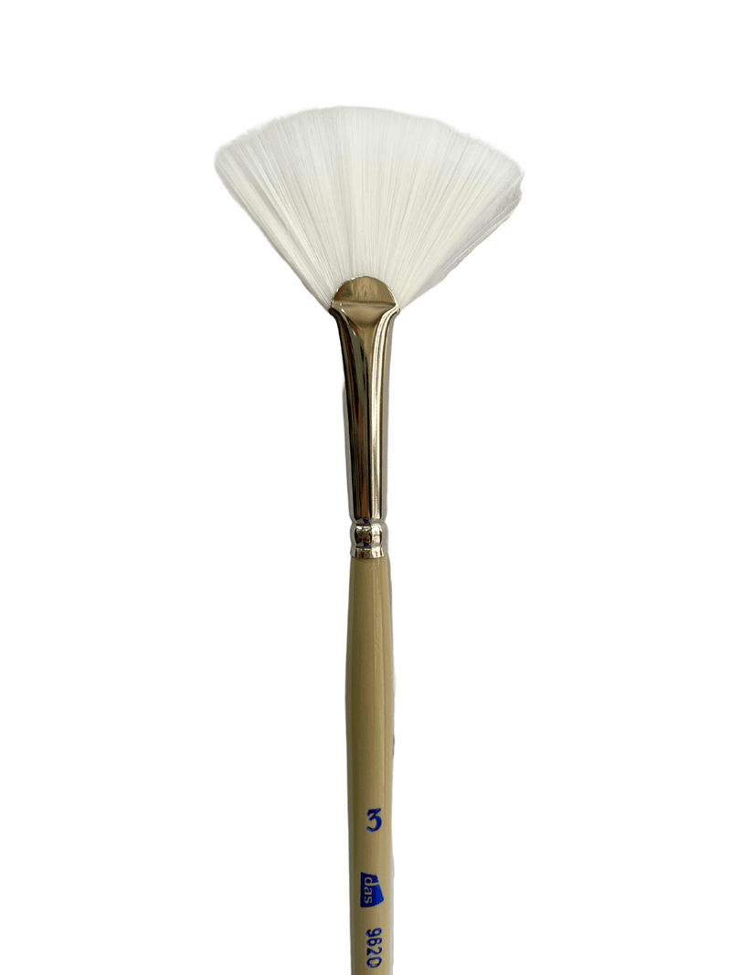 Das S9620 White Taklon Fan Art Paint Brush