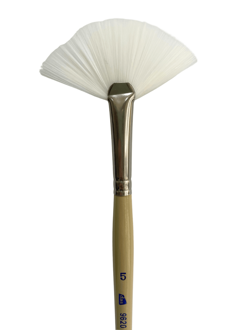 Das S9620 White Taklon Fan Art Paint Brush