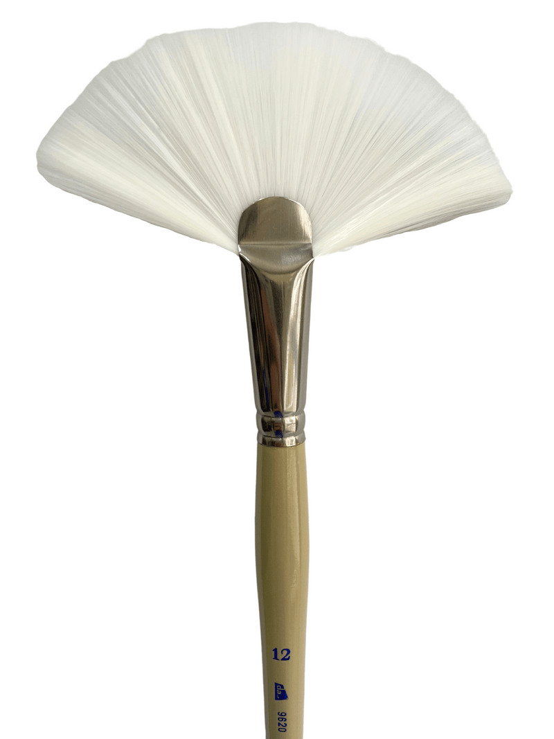 Das S9620 White Taklon Fan Art Paint Brush