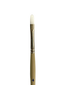 Das S9680 White Taklon Filbert Brushes