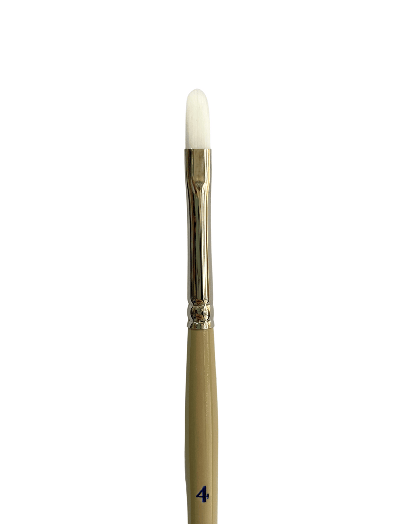 Das S9680 White Taklon Filbert Brushes
