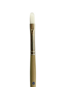 Das S9680 White Taklon Filbert Brushes