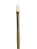 Das S9680 White Taklon Filbert Brushes