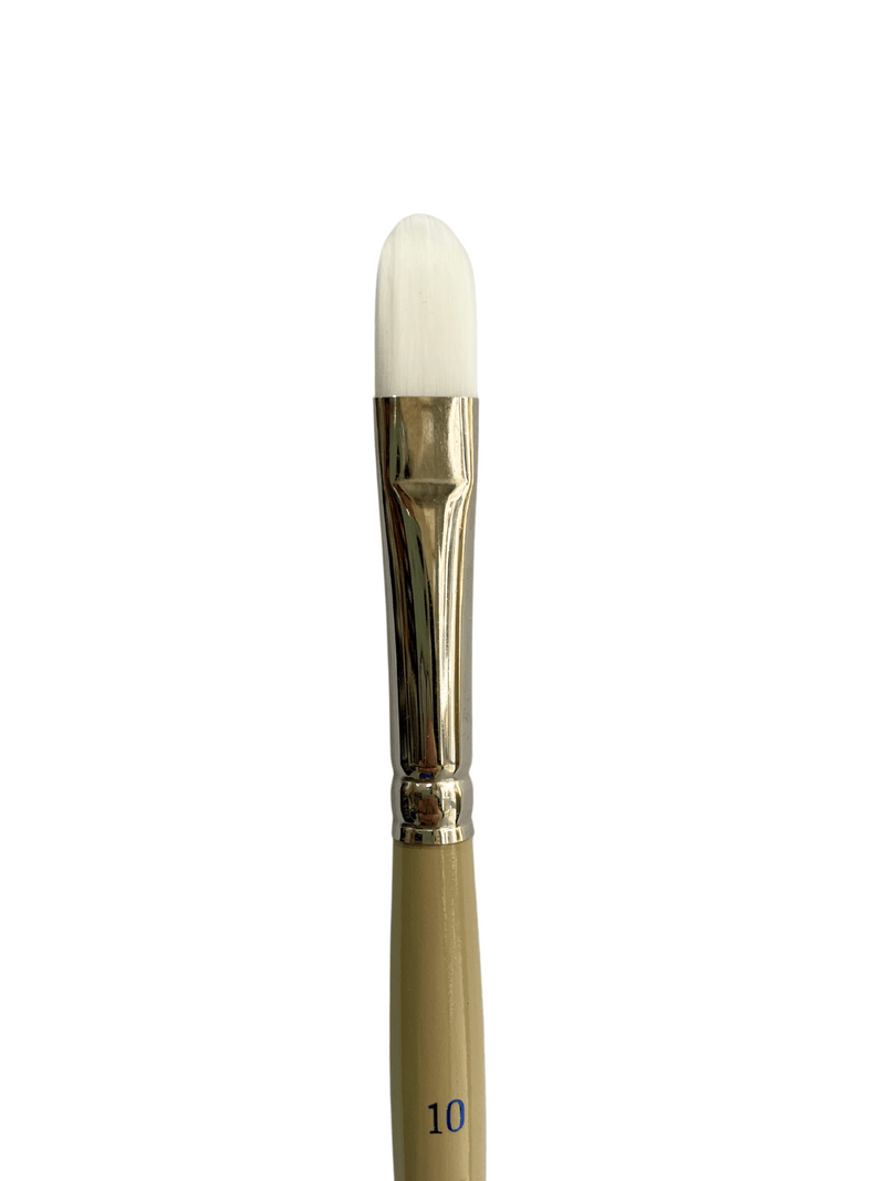 Das S9680 White Taklon Filbert Brushes