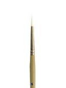 Das S9701 White Taklon Round Paint Brush
