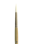 Das S9701 White Taklon Round Paint Brush