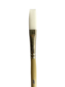 Das S9801 White Taklon Flat Art Paint Brush