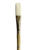 Das S9801 White Taklon Flat Art Paint Brush