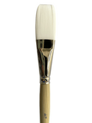 Das S9801 White Taklon Flat Art Paint Brush