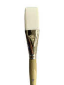 Das S9801 White Taklon Flat Art Paint Brush