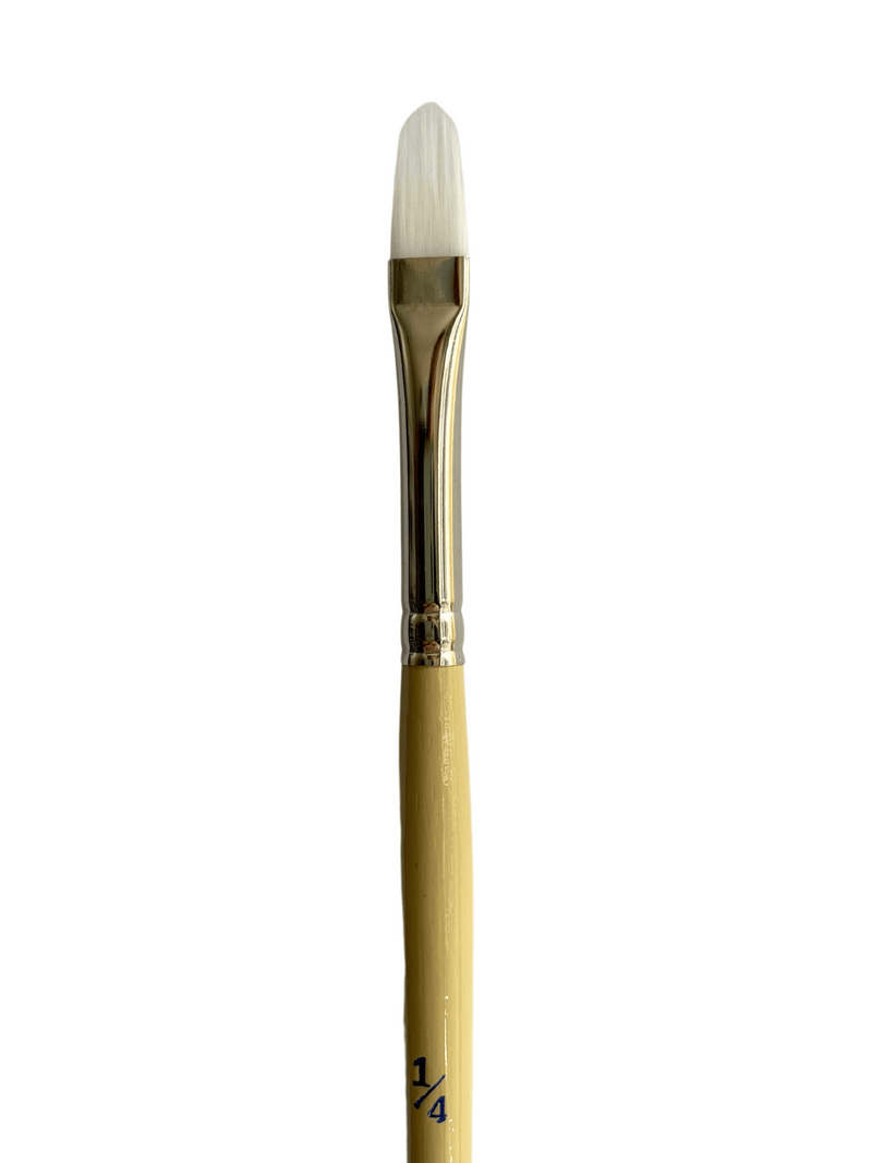 Das S9870 White Taklon Filbert Rake Brushes