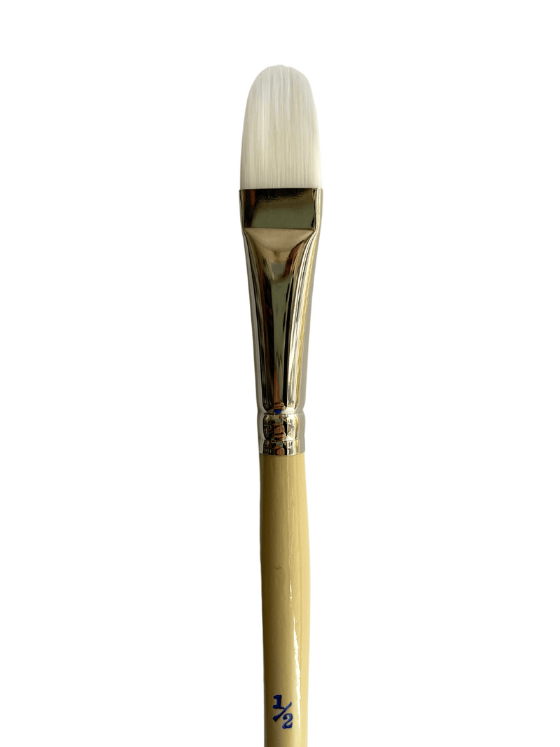 Das S9870 White Taklon Filbert Rake Brushes