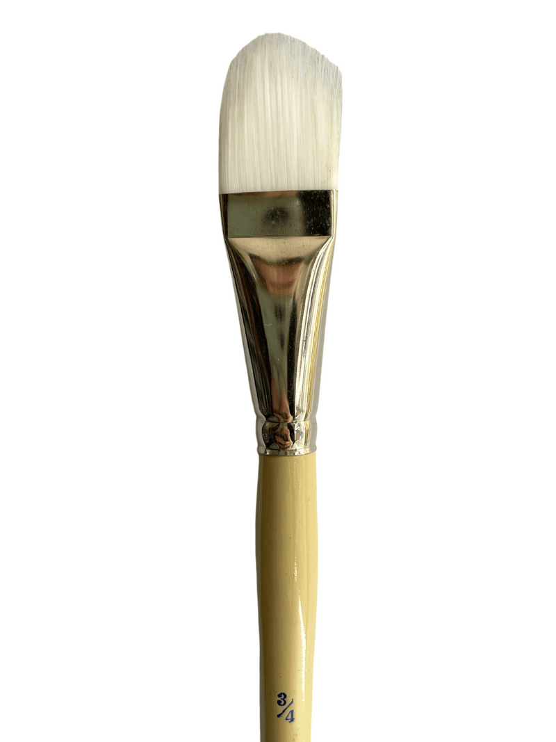 Das S9870 White Taklon Filbert Rake Brushes