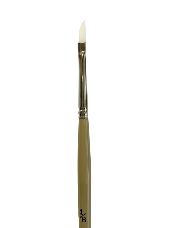 Das S9970 White Taklon Dagger Paint Brush#Size_1/8