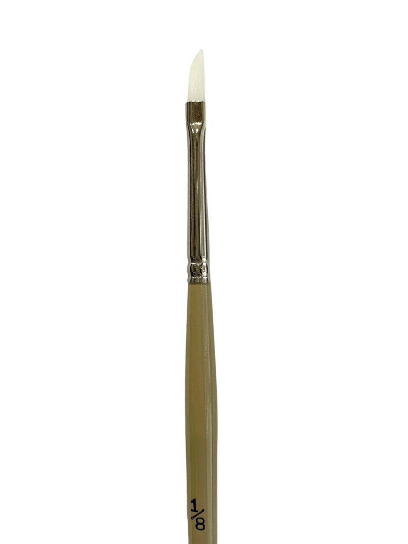 Das S9970 White Taklon Dagger Paint Brush