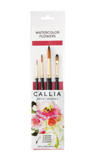 Willow Wolfe Callia Watercolour Flowers Synthetic Sable Brush Set