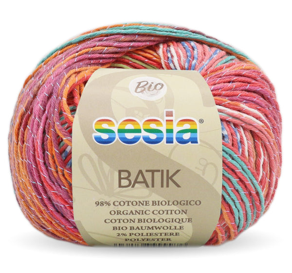 Sesia Batik Aran Print Yarn 10ply - Clearance#Colour_MAGIC MUSHROOMS (5065)