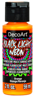 Decoart Black Light Neons 2oz#Colour_ORANGE