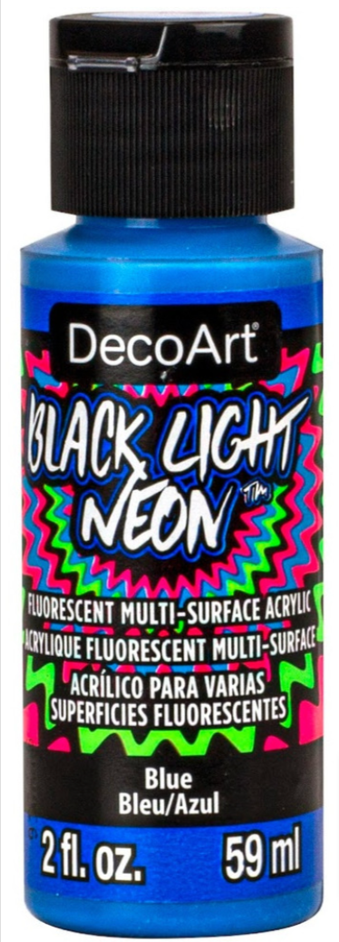 Decoart Black Light Neons 2oz#Colour_BLUE