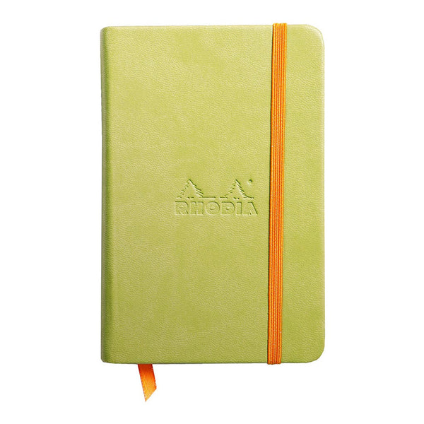 Clairefontaine Rhodiarama Hardcover Notebook Pocket Lined#Colour_ANISE GREEN