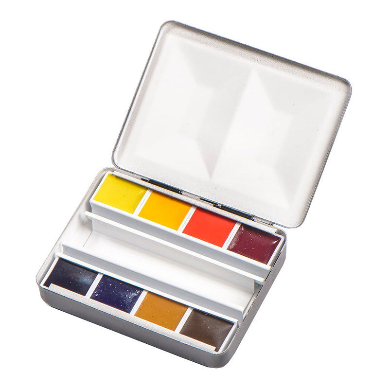 BLOCKX Artists' Watercolour Half Pans Bijou Box Set of 8