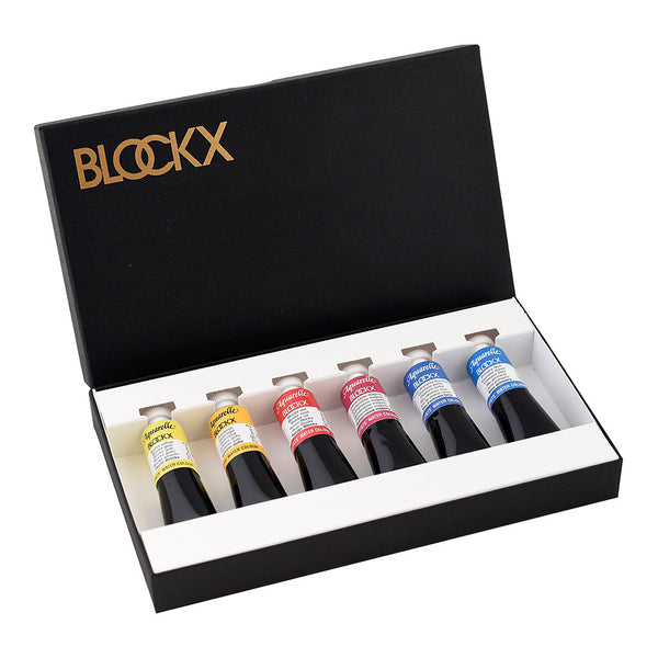 BLOCKX Artists' Watercolour Paints 15ml Primary Colours Set of 6