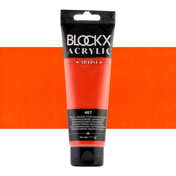 BLOCKX 120ml Artists' Acrylic Paints#Colour_ANTHRADQUIN ORANGE