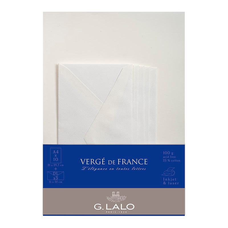 G Lalo Verge de France Correspondence White Paper Set 