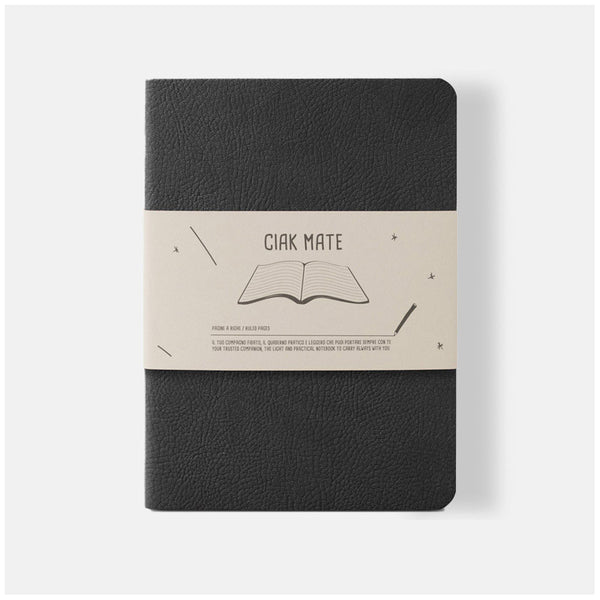 Ciak Mate 12x17cm Lined Notebook#Colour_BLACK