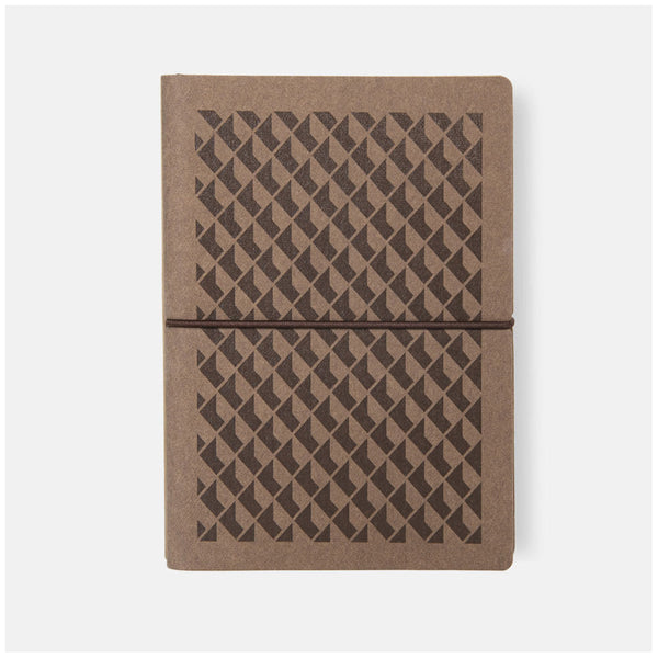Ciak Vogue 12x17cm Lined Notebook#Colour_COFFEE 3D