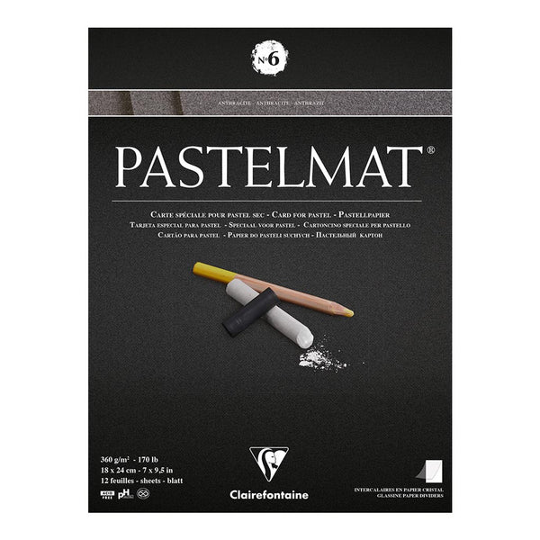 Clairefontaine Pastelmat Pad No. 6 12 Sheets#Dimensions_18X24CM