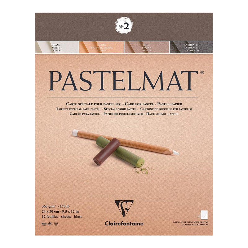 Clairefontaine Pastelmat Pad No. 2 12 Sheets