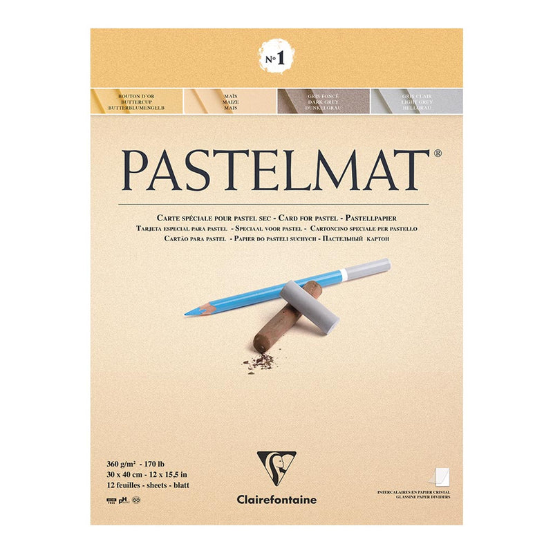 Clairefontaine Pastelmat Pad No. 1 12 Sheets