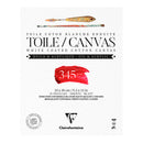 Clairefontaine White 345gsm 10 sheet Cotton Canvas Pads