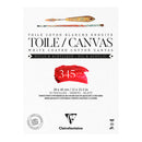 Clairefontaine White 345gsm 10 sheet Cotton Canvas Pads