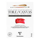 Clairefontaine White 345gsm 10 sheet Cotton Canvas Pads
