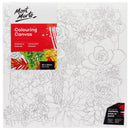 Mont Marte Colouring Canvas 30X30CM Garden