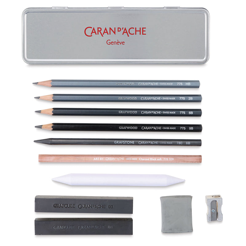 Caran D'ache Graphite Line Multi-Techniques Sketching Set Of 11